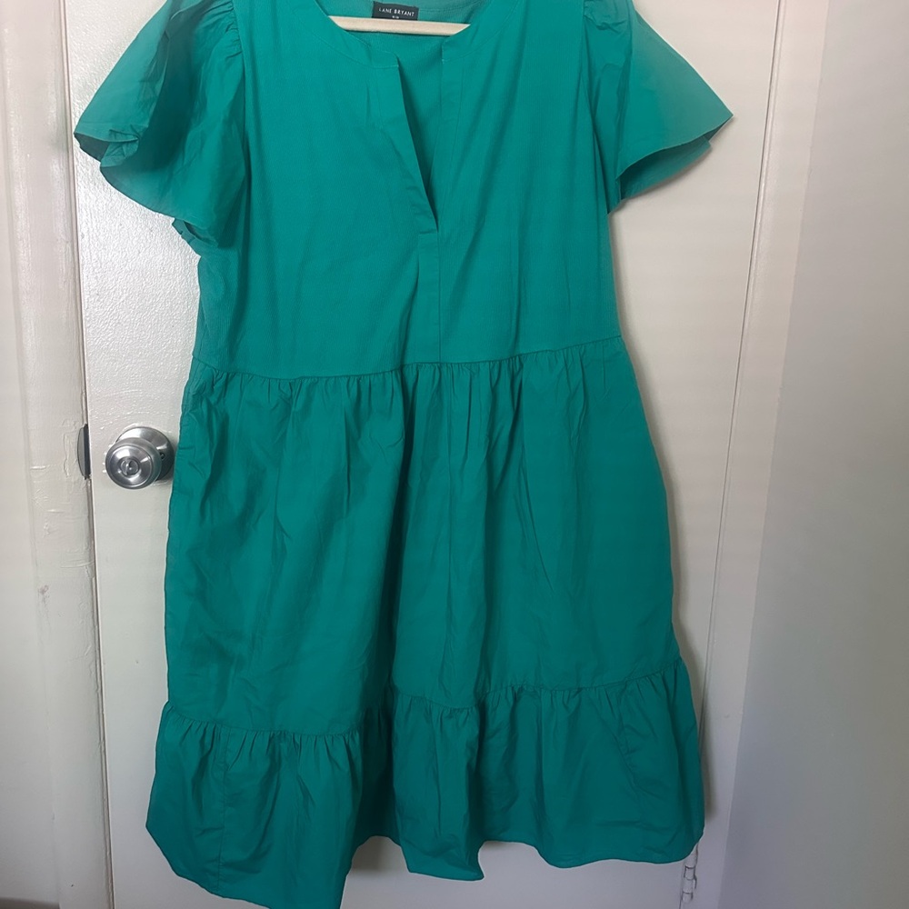 Lane Bryant Vibrant Green Dress